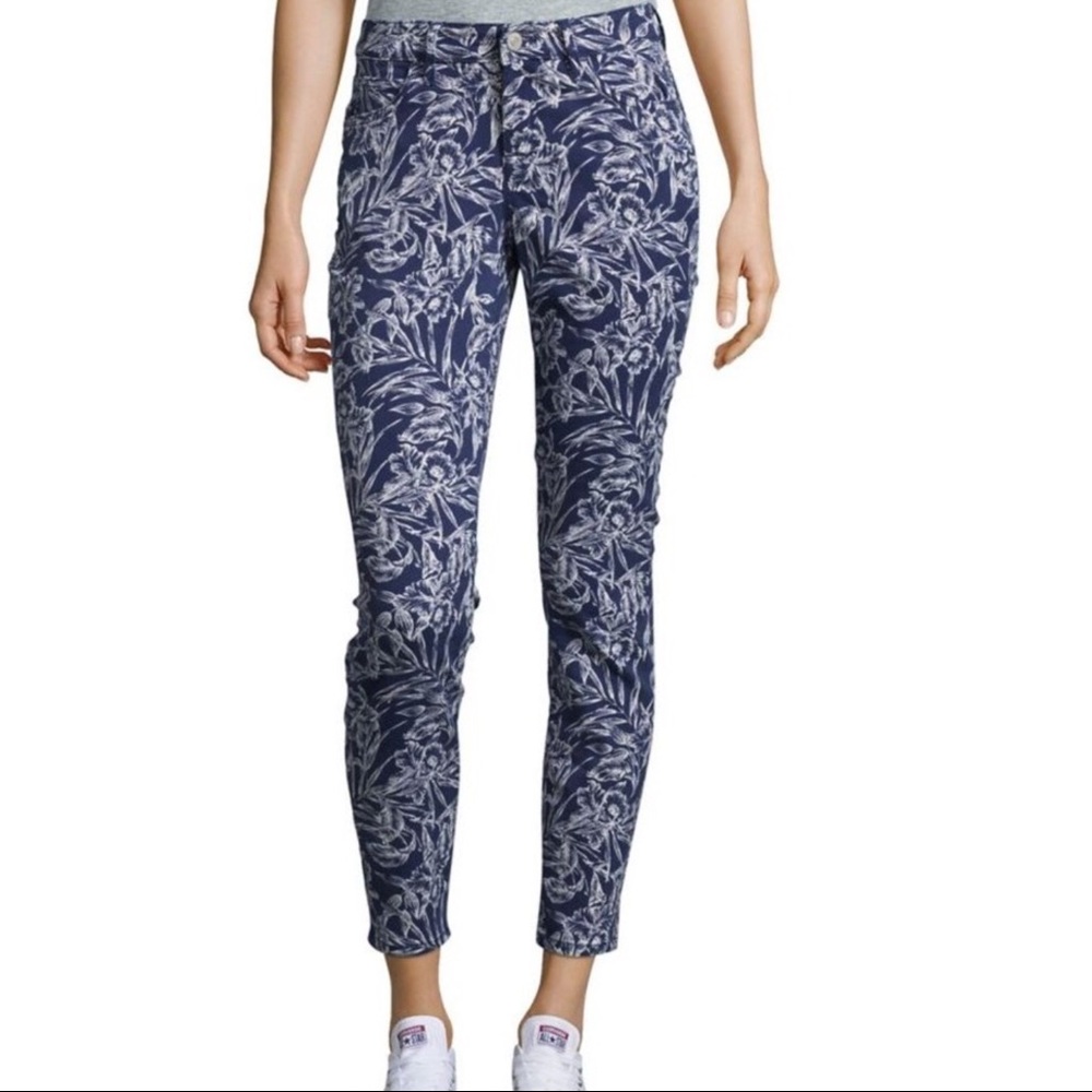 Tommy Bahama Eclipse Floral Skinny Ankle Jeans